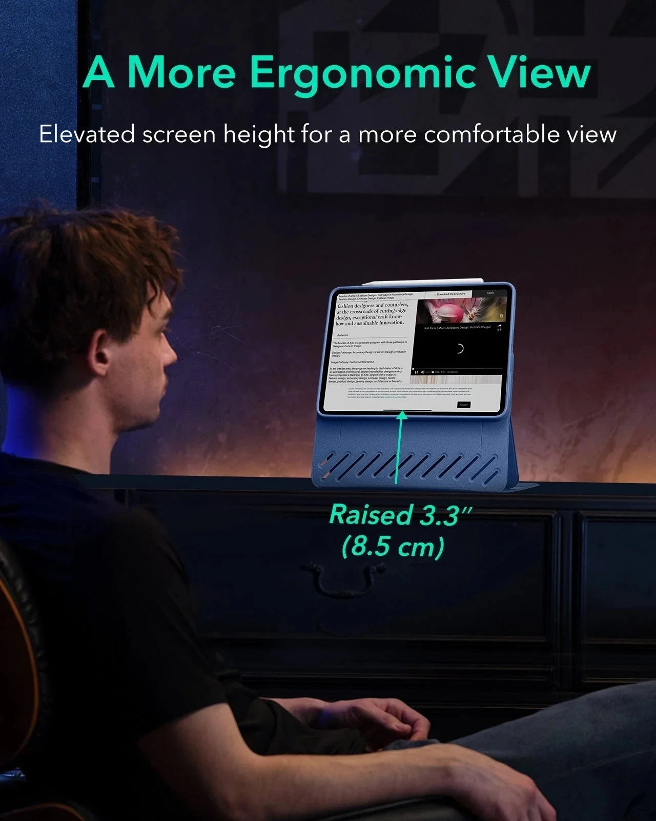 iPad Pro 11ʺ (2025) Shift Transformation with Digital Pencil Bundle - Blue - Image 5