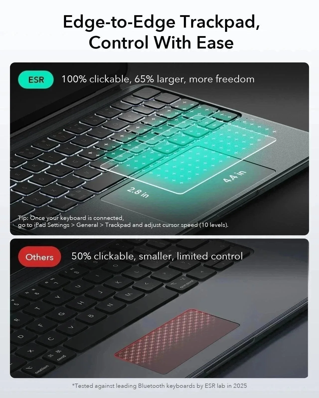 iPad 10th Gen 2022 Shift Keyboard Case (Detachable) -UK Layout-Dark Gray - Image 7