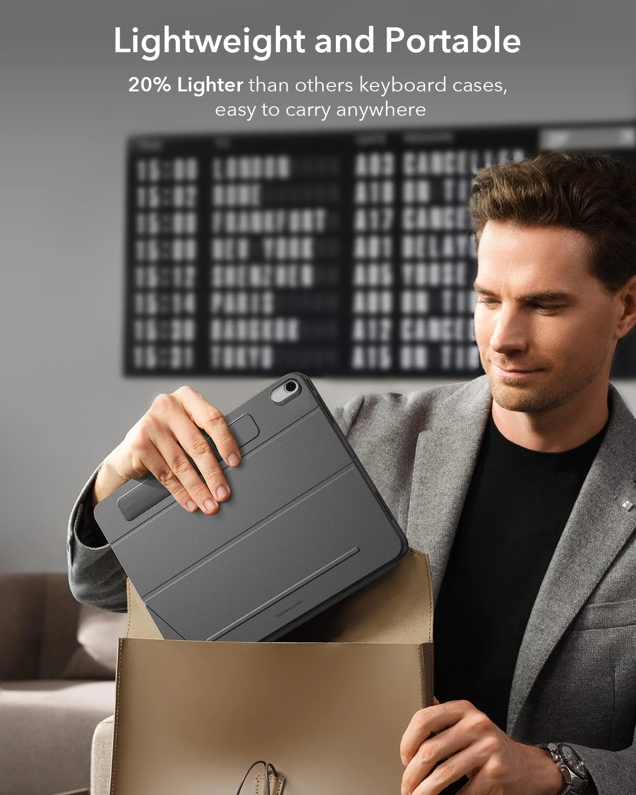 iPad Air 11" (M2) 2024 Bundle Shift Keyboard Case and Armorite Screen Protector -UK Layout-Dark Gray - Image 8