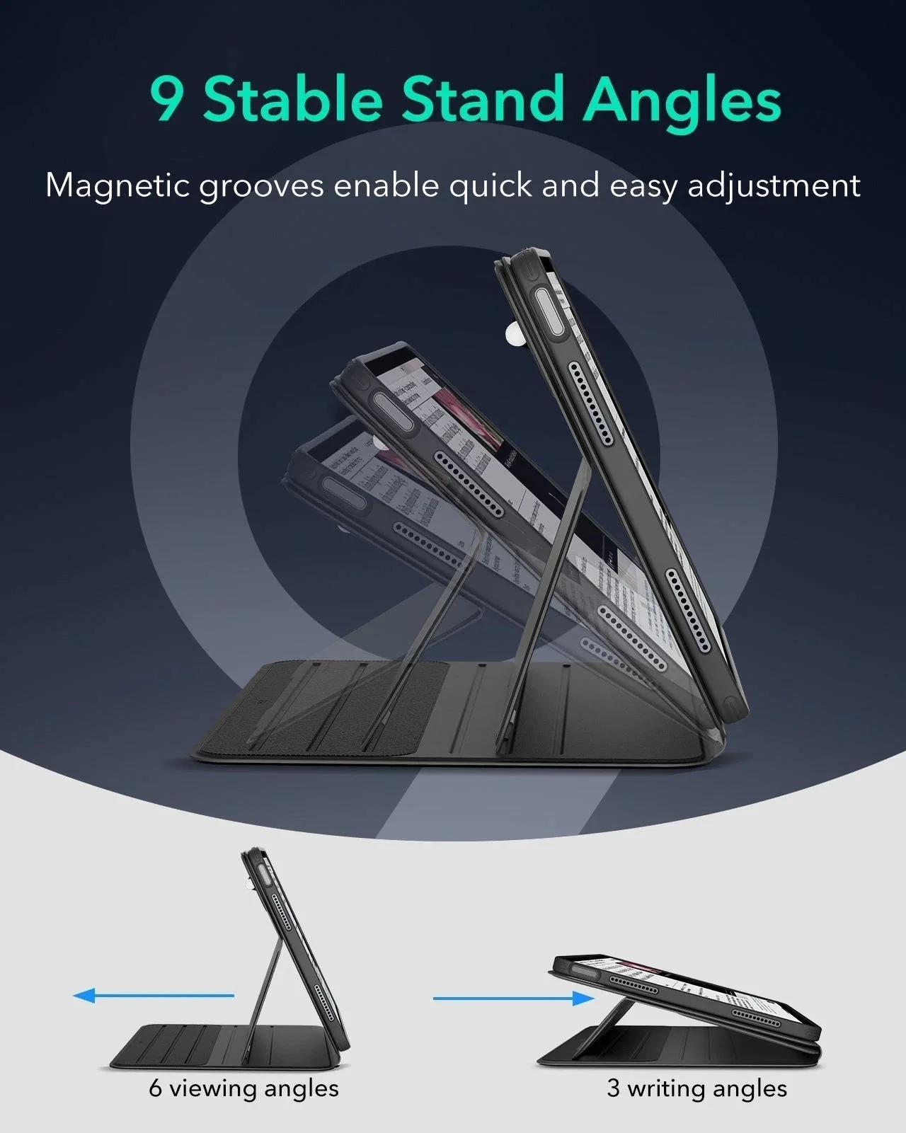 iPad Air 13" (M3) 2025 Bundle Shift Magnetic Case with Geo Digital Pencil - Purple - Image 8