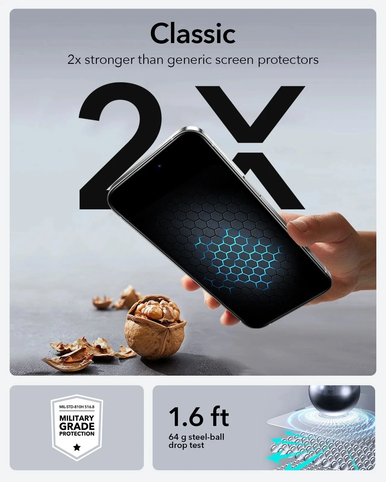 iPhone 14 Pro Max UltraFit Classic Screen Protector -3 Pack - Image 5