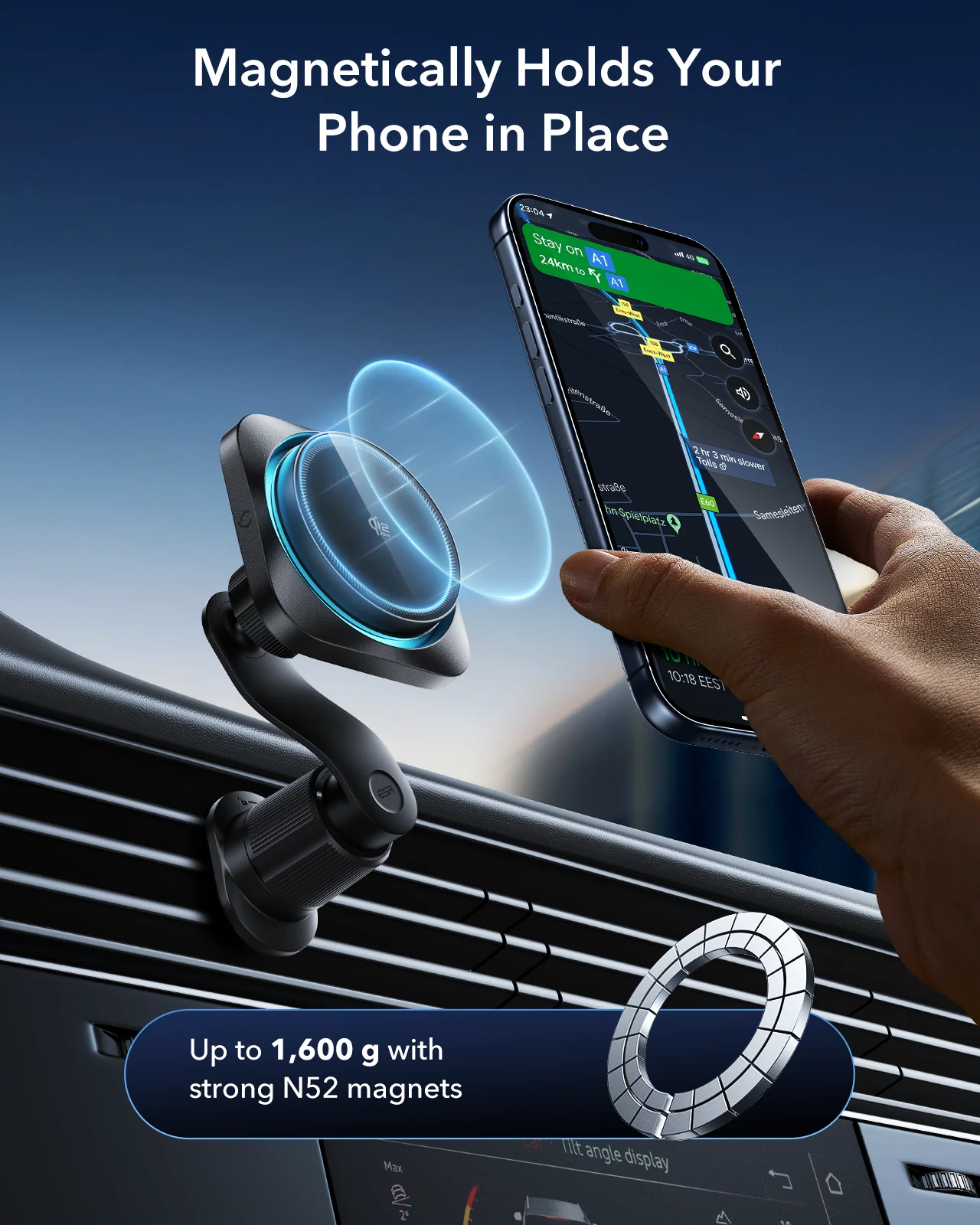 25W CryoBoost 3-in-1 Magnetic Charger (Qi2) and Car Charger (Air Vent)  Bundle - US Plug–White - Image 17